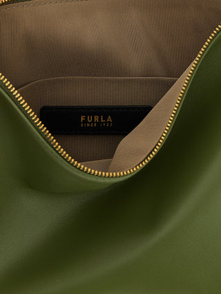 Furla Bicolor Lamb Leather Shoulder Bag