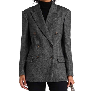 Brunello Cucinelli Black Elastane Blazer