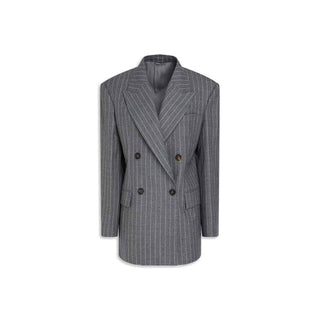 Brunello Cucinelli Gray Virgin Wool Blazer
