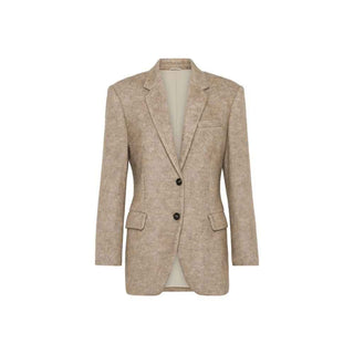 Brunello Cucinelli Beige Cashmere Blazer