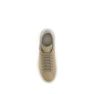 Alexander McQueen Beige Calf Leather Bos Taurus Platform Sneakers