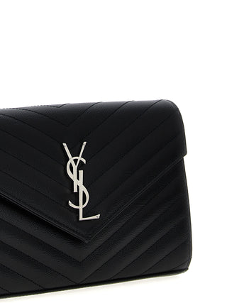 Saint Laurent Black Calfskin Clutch Bag