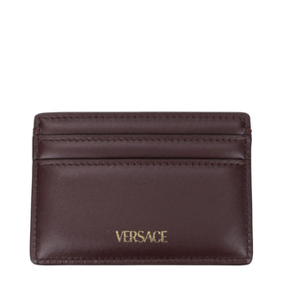 Versace Brown Leather Cardholder