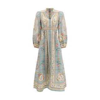 Zimmermann Multicolor Linen Casual Dress