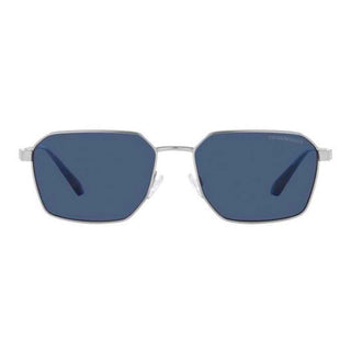 Emporio Armani Gray Metal Sunglasses