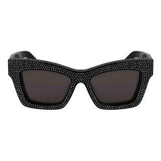 Ferragamo Black Acetate Sunglasses