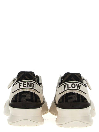 Fendi Multicolor Calf Leather Bos Taurus Athletic Sneakers