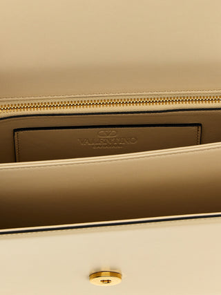 Valentino Garavani White Calfskin Shoulder Bag