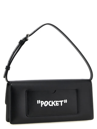 Off-White Bicolor Calfskin Shoulder Bag