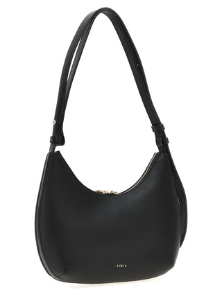 Furla Black Leather Shoulder Bag