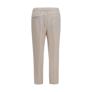 Brunello Cucinelli Beige Cotton Casual Pants