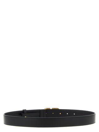 Valentino Garavani Black Calfskin Regular Belt