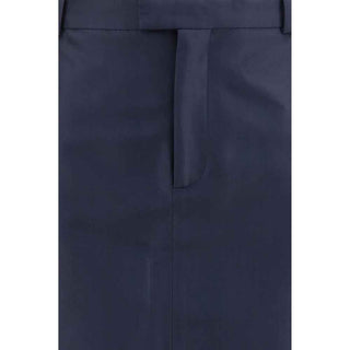 Gucci Blue Silk Skirt