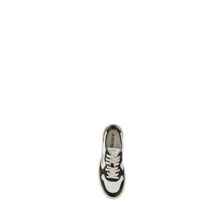 Autry White Calf Leather Bos Taurus Athletic Sneakers