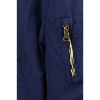 Balmain Blue Polyamide Bomber