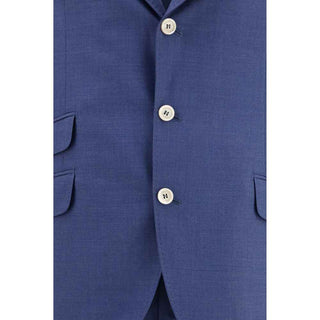 Brunello Cucinelli Blue Wool Oves Aries Two-Piece Suit