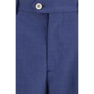Brunello Cucinelli Blue Wool Oves Aries Two-Piece Suit
