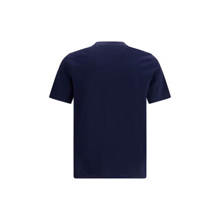 Brunello Cucinelli Blue Cotton T-Shirt