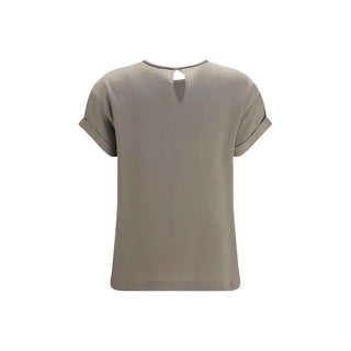 Brunello Cucinelli Beige Elastane Blouse