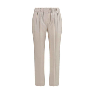 Brunello Cucinelli Beige Cotton Casual Pants