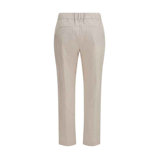 Brunello Cucinelli Beige Cotton Casual Pants