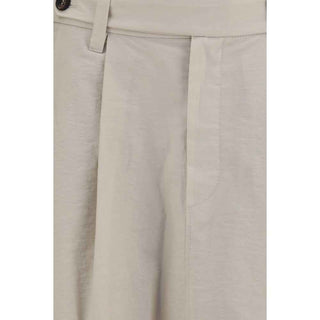 Brunello Cucinelli Beige Cotton Midi Skirt