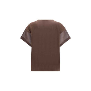 Brunello Cucinelli Brown Cotton T-Shirt