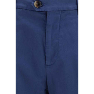 Brunello Cucinelli Blue Cotton Chino Pants