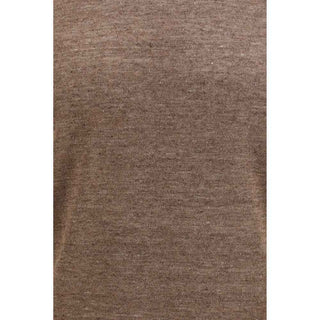 Brunello Cucinelli Brown Linen T-Shirt