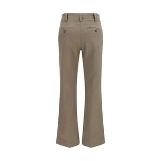 Brunello Cucinelli Brown Cotton Flared Pants