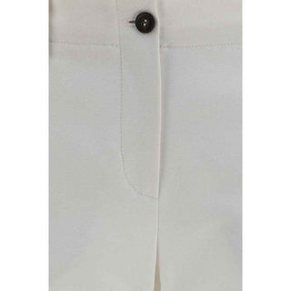 Brunello Cucinelli White Cotton Flared Pants
