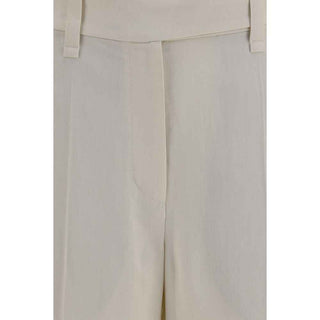 Brunello Cucinelli Beige Viscose Casual Pants