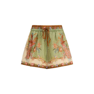 Zimmermann Multicolor Silk Bermuda Shorts