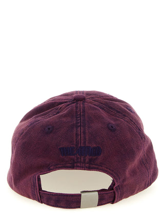 The Attico Purple Cotton Cap (Baseball Hat)
