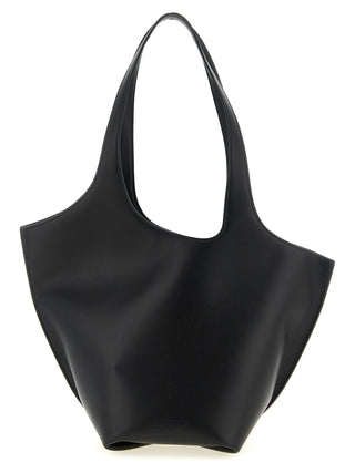 The Attico Black Calfskin Shoulder Bag