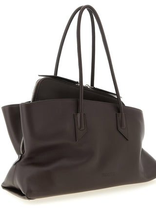The Attico Brown Calfskin Shoulder Bag