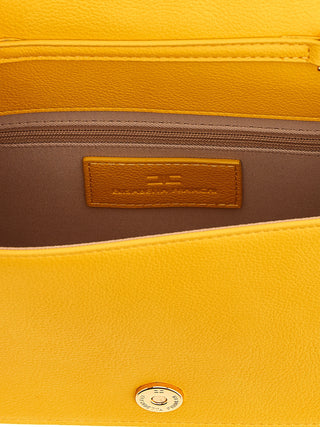 Elisabetta Franchi Bicolor Polyester Crossbody Bag