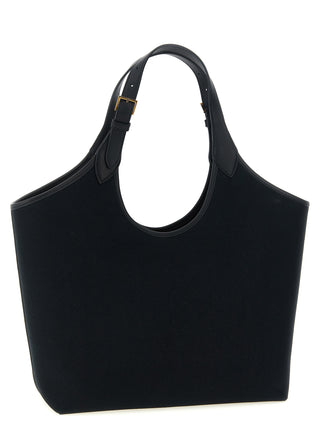 Versace Black Cotton Tote Bag