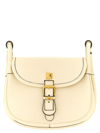 Valentino Garavani White Calfskin Shoulder Bag