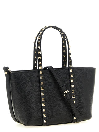 Valentino Garavani Black Calfskin Tote Bag