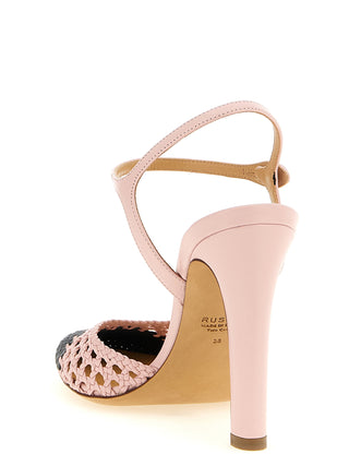 Francesco Russo Multicolor Goatskin High Heel Pumps