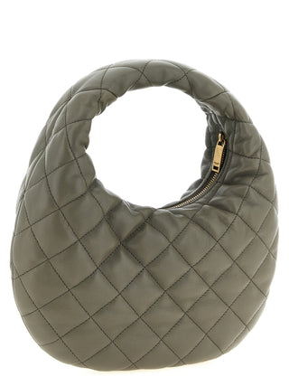 Saint Laurent Gray Lamb Leather Handbag