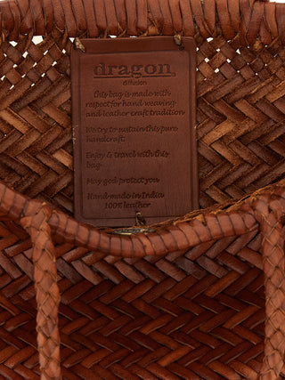 Dragon Diffusion Brown Calfskin Handbag