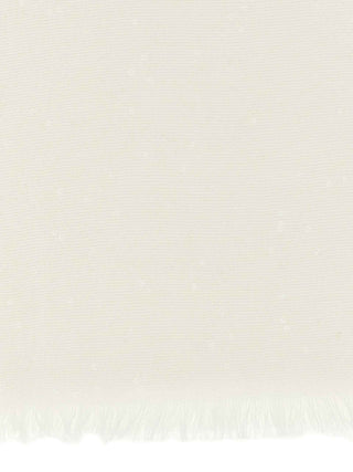 Brunello Cucinelli White Cashmere Scarf