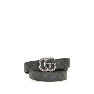 Gucci Black Calf Leather Bos Taurus Regular Belt