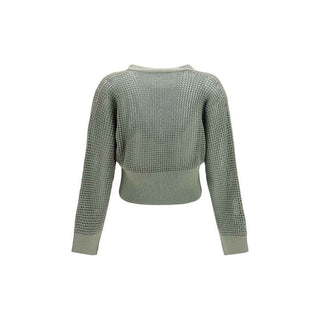 Brunello Cucinelli Bicolor Cotton Cardigan