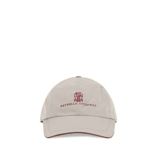 Brunello Cucinelli Gray Polyester Cap (Baseball Hat)