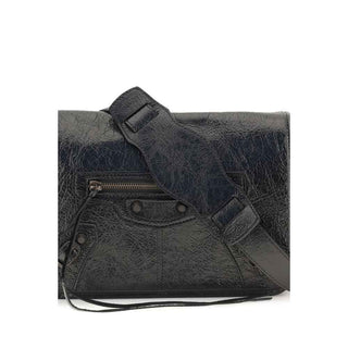 Balenciaga Black Lamb Ovis Aries Aries Shoulder Bag