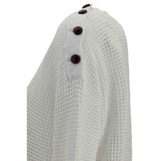 Brunello Cucinelli White Cotton Sweatshirt