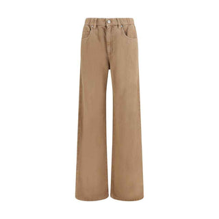 Brunello Cucinelli Beige Cotton Jeans Denim